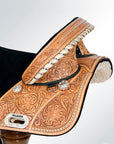 Hilason Western Horse Treeless Trail Barrel Saddle American Leather