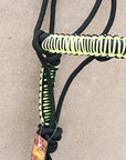 HILASON Western Horse Poly Rope Tied Adjustable Halter 8 Ft Lead Rope