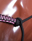 HILASON Western Horse Poly Rope Tied Adjustable Halter 8 Ft Lead Rope