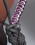 HILASON Western Horse Poly Rope Tied Adjustable Halter 8 Ft Lead Rope