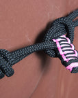 HILASON Western Horse Poly Rope Tied Adjustable Halter 8 Ft Lead Rope