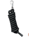 Horse Roping Lead Rope Riding Poly Blue Black White 1/4"X8 Ft Snaps