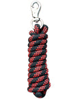 Horse Roping Lead Rope Riding Poly Blue Black White 1/4"X8 Ft Snaps