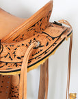 Hilason Western Horse Wade Saddle American Leather Ranch Roping Tan