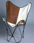 Made In Usa Genuine Leather Butterfly Chair Folding Modern Sling Seat