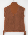Evelyn Knot Side Plush Vest