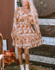Allison Floral Smocked Waist Dress