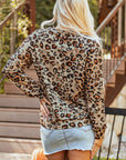 Aitana Halloween Pumpkin Leopard Sweatshirt