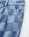 Checkered jeans