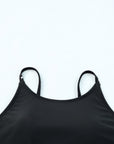 Edith Leopard Mesh Trim 2pcs Bikini Swimsuit