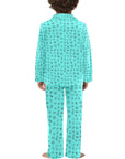 Turquoise Cattle Brands Boy's Western Pajama Set