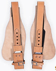 Hilason Leather Youth Saddle Replacement Fender Pair With Hobble Straps