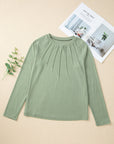 Millie Seam Detail Raglan Long Sleeve Top
