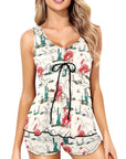Desert Rodeo Tankini & Boy Shorts Swim Set