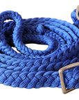 1" X 8Ft Hilason Braided Poly Barrel Horse Racing Reins Flat Grip Knots