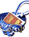 1" X 8Ft Hilason Braided Poly Barrel Horse Racing Reins Flat Grip Knots