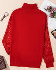 Christmas Merry Sequin Turtleneck Sweater