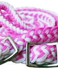 1" X 8Ft Hilason Braided Poly Barrel Horse Racing Reins Flat Grip Knots