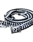 1" X 8Ft Hilason Braided Poly Barrel Horse Racing Reins Flat Grip Knots