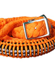 1" X 8Ft Hilason Braided Poly Horse Barrel Reins Flat Grip Knots Crystal