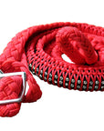 1" X 8Ft Hilason Braided Poly Horse Barrel Reins Flat Grip Knots Crystal