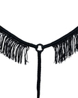 Horse Breast Collar Flat Braided Paracord With Fringes By Hilason