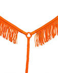 Horse Breast Collar Flat Braided Paracord With Fringes By Hilason