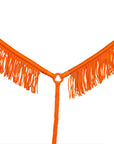Horse Breast Collar Flat Braided Paracord With Fringes By Hilason