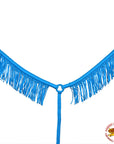 Horse Breast Collar Flat Braided Paracord With Fringes By Hilason
