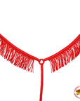 Horse Breast Collar Flat Braided Paracord With Fringes By Hilason