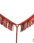 Horse Breast Collar Flat Braided Paracord With Fringes By Hilason
