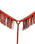 Horse Breast Collar Flat Braided Paracord With Fringes By Hilason