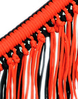 Horse Breast Collar Flat Braided Paracord With Fringes By Hilason