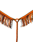 Horse Breast Collar Flat Braided Paracord With Fringes By Hilason