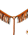 Horse Breast Collar Flat Braided Paracord With Fringes By Hilason