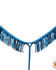 Horse Breast Collar Flat Braided Paracord With Fringes By Hilason