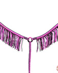 Horse Breast Collar Flat Braided Paracord With Fringes By Hilason