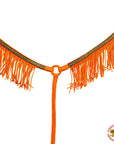 Hilason Horse Flat Braided Paracord Crystal Fringes Breast Collar