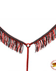 Hilason Horse Flat Braided Paracord Crystal Fringes Breast Collar