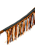 Hilason Horse Flat Braided Paracord Crystal Fringes Breast Collar