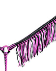 Hilason Horse Flat Braided Paracord Crystal Fringes Breast Collar
