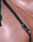 Black Horse Bridle Headstall Flat Braided Paracord By Hilason