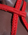 Black Horse Bridle Headstall Flat Braided Paracord By Hilason