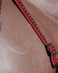 Black Horse Bridle Headstall Flat Braided Paracord By Hilason