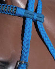 Horse Bridle Headstall Flat Braided Paracord Crystal Hilason