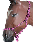 Horse Halter Braided Poly Rope Western Tack By Hilason