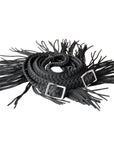 1" X 8Ft Hilason Braided Poly Barrel Horse Racing Reins Flat Grip Knots