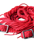 1" X 8Ft Hilason Braided Poly Barrel Horse Racing Reins Flat Grip Knots
