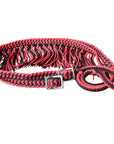 1" X 8Ft Hilason Braided Poly Barrel Horse Racing Reins Flat Grip Knots