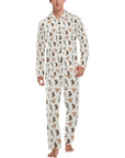 Howdy Highland Cow Christmas Men's Western Pajama Set